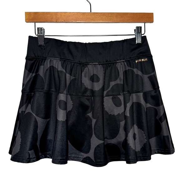 Adidas x Marimekko Women’s Medium Tennis Skort Primeblue Black Gray Floral Skirt - Picture 2 of 15